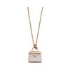 Hermes Kelly Amulettes Pendant Diamond Rose Gold